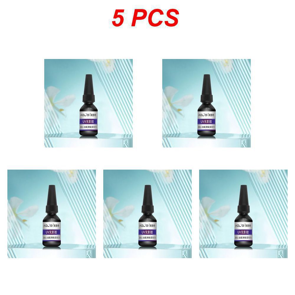 50/10ML UV Bonding & Welding Glue Kit Super Bonding UV Glue with Black Light, Quick-Drying for Bonding Glass, Metal Repair Tools: Dark Grey