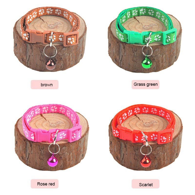 Collar de campana para perros y gatos, suministros de hebilla ajustable para mascotas, accesorios para gatos, Collar para perros pequeños, Chihuahua, Joy