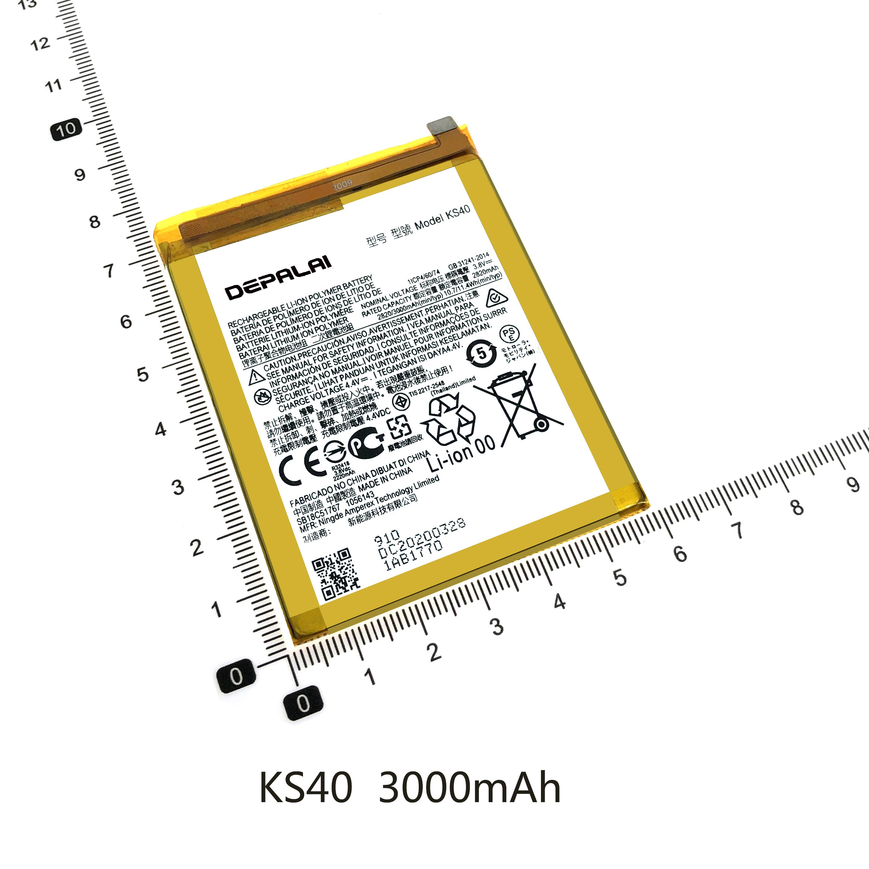 KD40 KG40 KR40 KS40 KZ40 4000mAh para Motorol Moto KD40 G8 además una acción XT2013 visión XT1970 del teléfono móvil de la batería de polímero Li-polímero