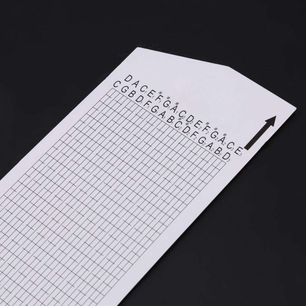 30 Note Make Your Own Music Box Punched Paper Strip - 15 pcs Printed music strip