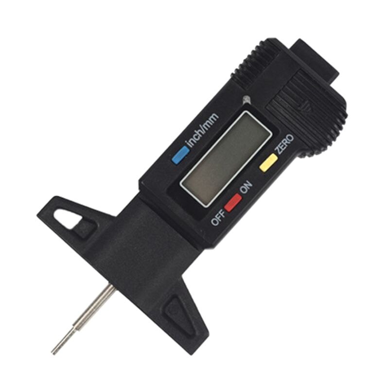 Car Tyre Tire Tread Depth Tester Gauge Digital LCD Display Caliper Measurer Tool Q1JB