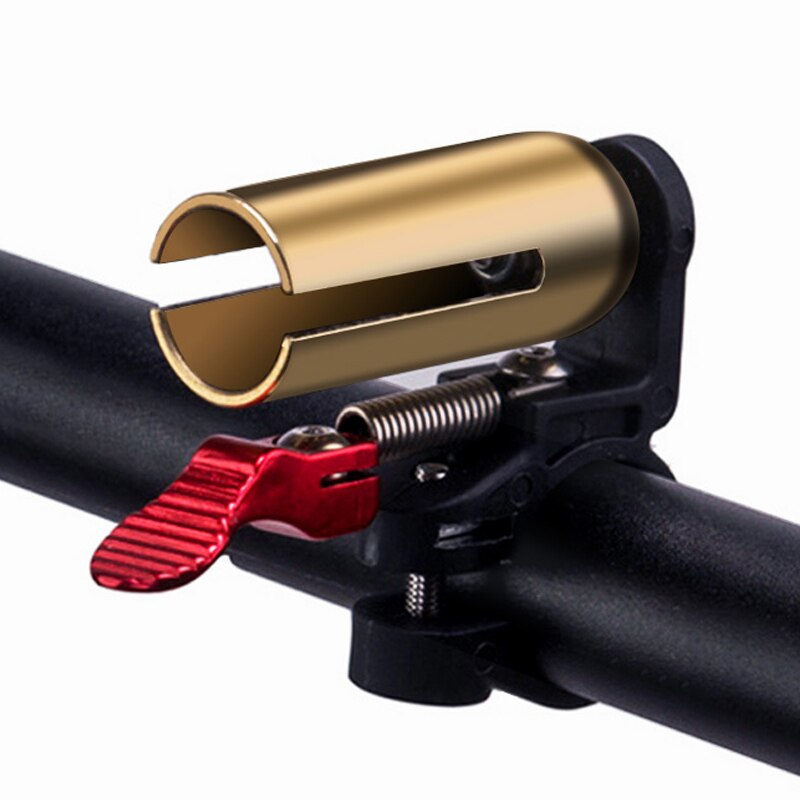 ROCKBROS Mini Bicycle Bell Bike Horn Copper Alloy Cycling Handlebar Safety Warning Loud Horn Classic Bike Call Accessories: Style 1-Gold