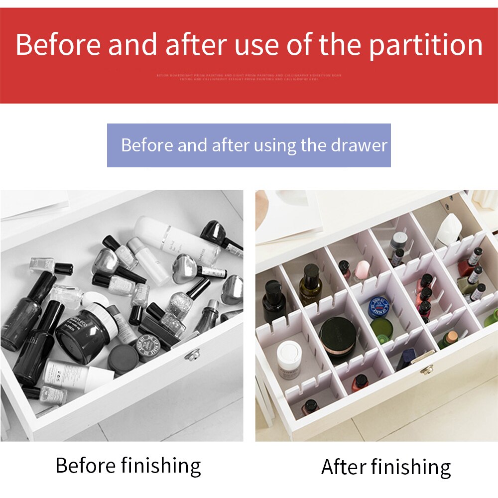 5mm drawer storage partition board wardrobe closet partition board free combination underwear box lattice cabinet layered rack