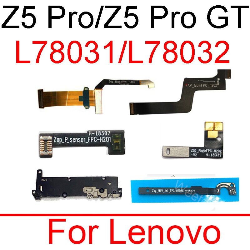 Luidspreker Buzzer Voor Lenovo Z5 Pro L78031 Z5 Pro Gt L78032 Moederbord Proximity Ambient &amp; Flash Licht Wifi Antenne Flex kabel
