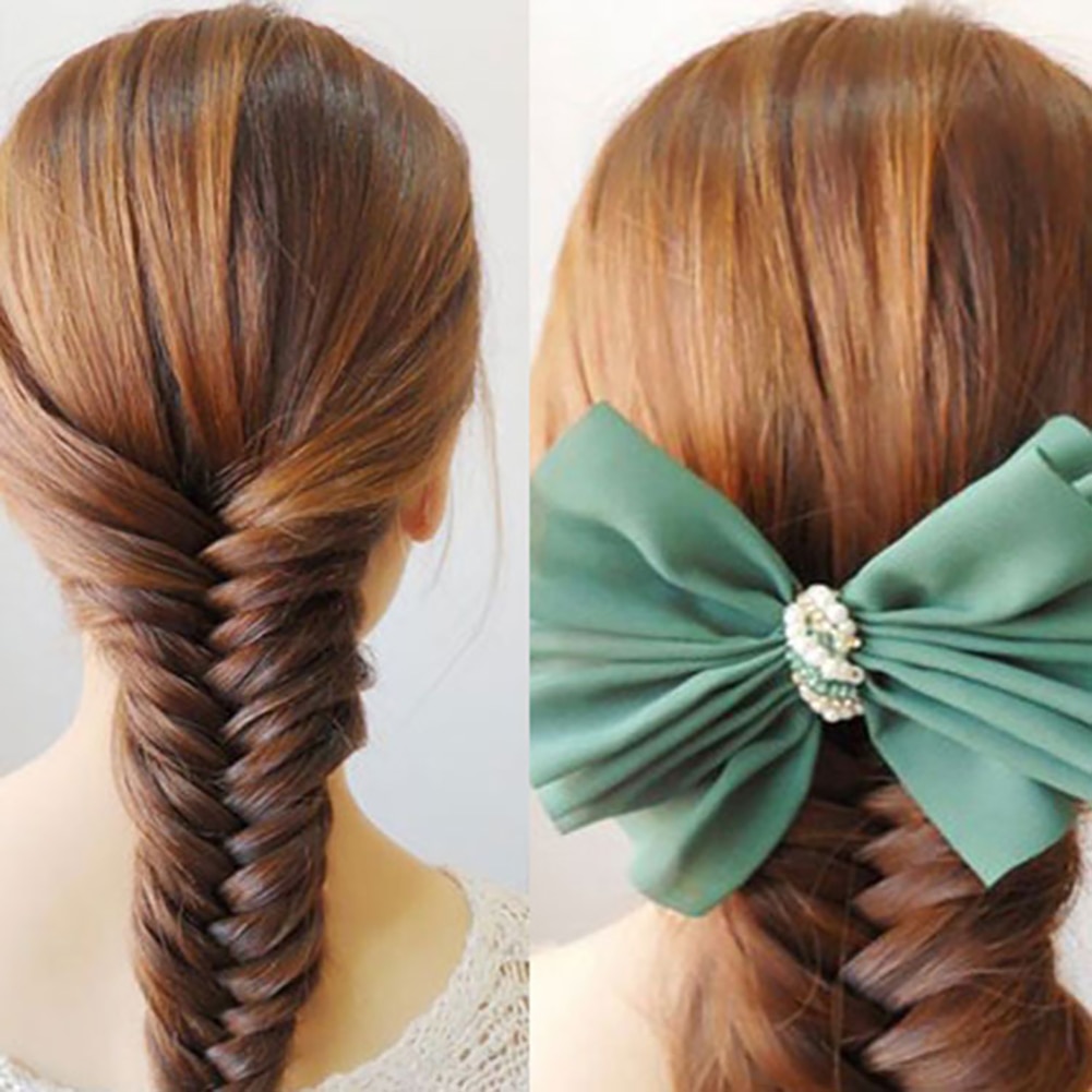 1Pc Franse Hair Styling Clip Stick Bun Maker Braid Tool Haaraccessoires Twist Vlecht Haar Vlechten Tool Voor Vrouwen meisjes Wit