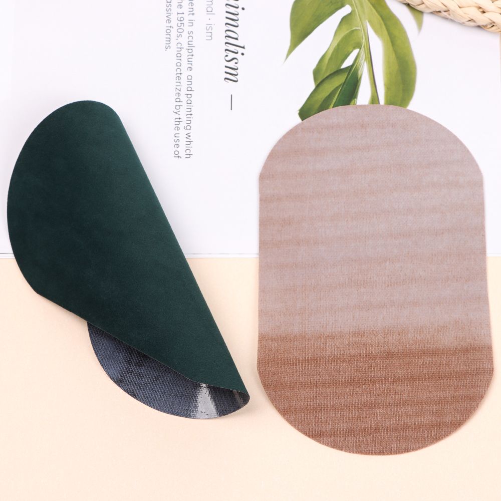 2Pcs Imitation Buckskin Stickers Clothes Patches Elbow Iron on Patch Leather Pants Knee Appliques Clothes Sewing Tools