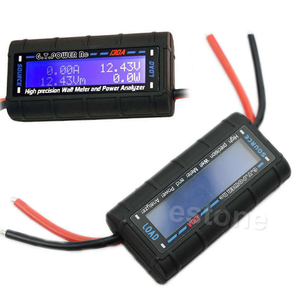 Stroom Analyzer G.T. Power Rc 130A Watt Meter En Power Analyzer Hoge Precisie Lcd 60V Gt-Power