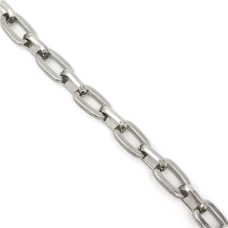 Handgefertigtes Armbinde aus titanstahl und edelstahl, dicke kette, schlichtes Hüfte-hüpfen-Armbinde