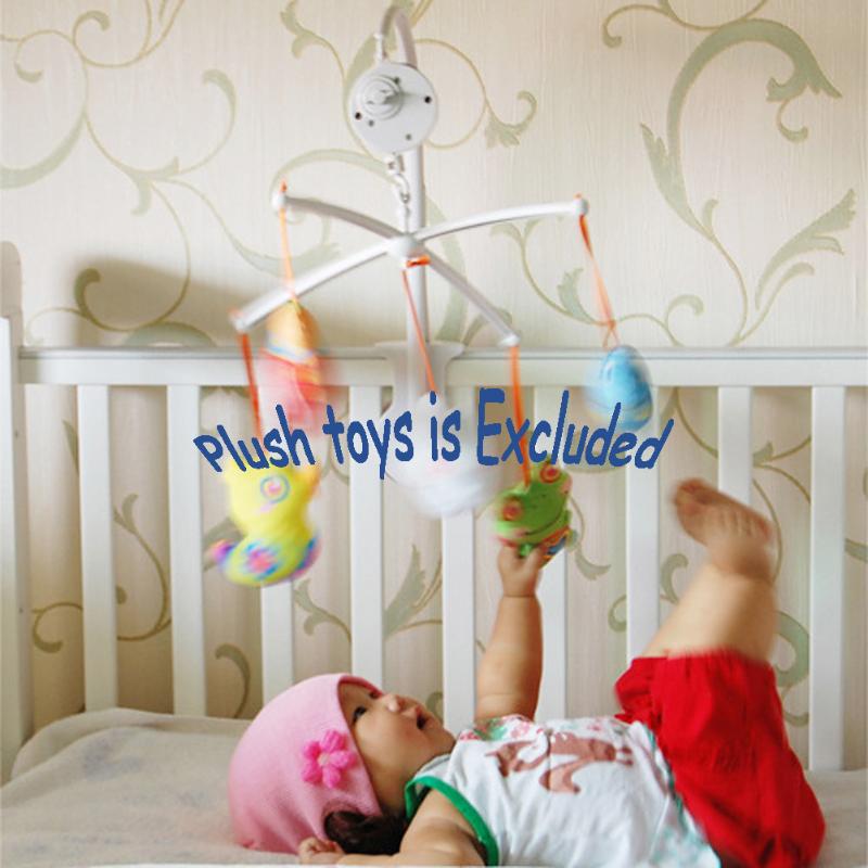 Baby Educatief Speelgoed Roterende Mobiele Baby Crib Bed Speelgoed Melodieën Lied Kids Mobiele Windup Bell Elektrische Autorotation Muziekdoos