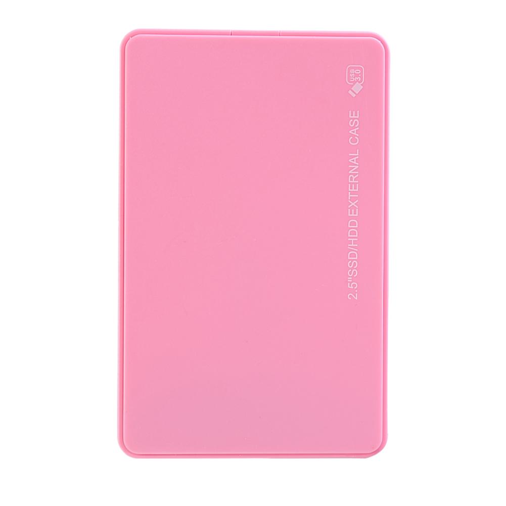 Hdd Case Usb 3.0 2.0 Voor Ssd Externe Harde Schijf Hdd Box/Behuizing Pocket 2.5 Inch Hd Sata naar Usb Externe Case: Pink