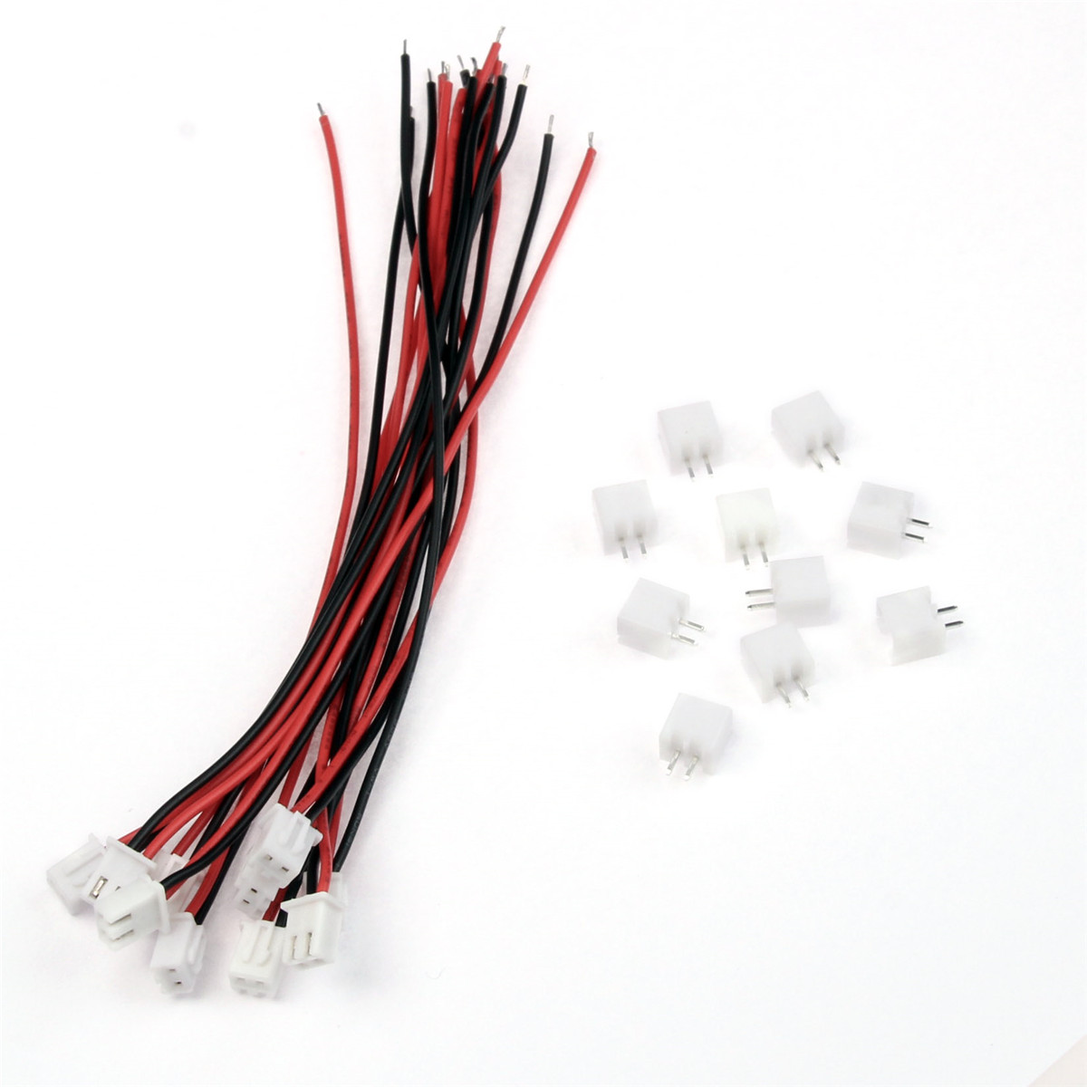 2/10Sets Mini Micro 2/3/4 Pin XH Connector Plug 2.54mm Met 24AWG Draden kabels Dupont Terminals Adapter 100/150mm