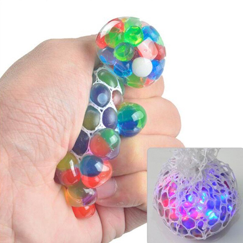 Diy Vent Hand Knijpen Squeeze Gekleurde Kralen Druif Bal Truc Druk Vermindering Speelgoed Grappig Creatieve Water Polo Knijpen Gadget: Luminous beads