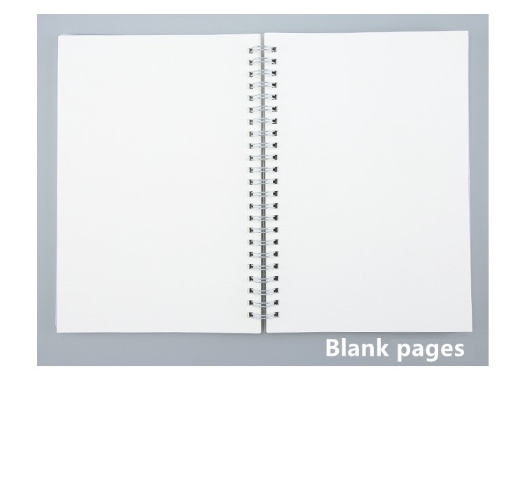 Journal A6 Notebook PP Grid Dotted Dot Blank Drawing Planner Agenda Book Time Management School Supplies Stationery: D