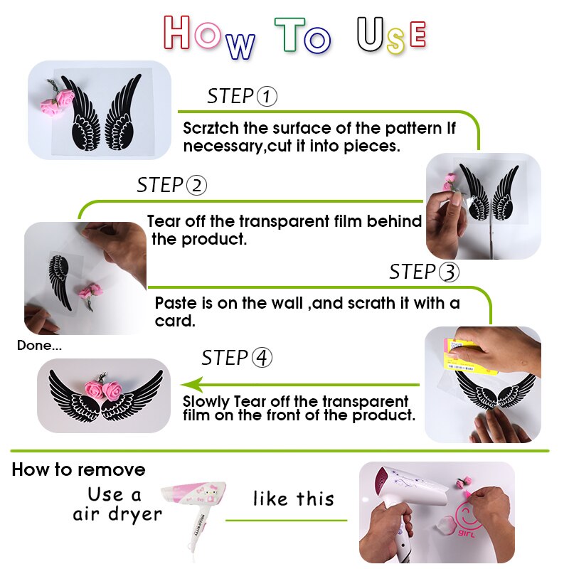 Beauty Expression Wall Art Decal Wall Sticker Mural Home Decoration Wall Decal Home Decor Modern Acrylic Decoration