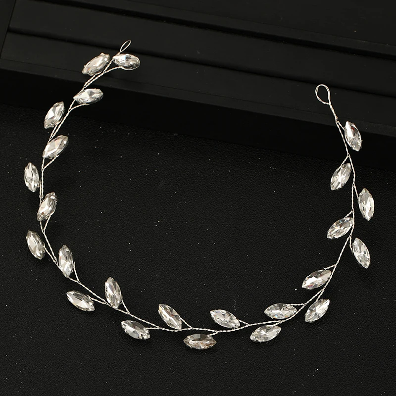 Tiaras de novia de Color plateado para mujer, diademas hechas a mano, joyería de cristal más barata para el cabello, tocado para niñas, tocado,