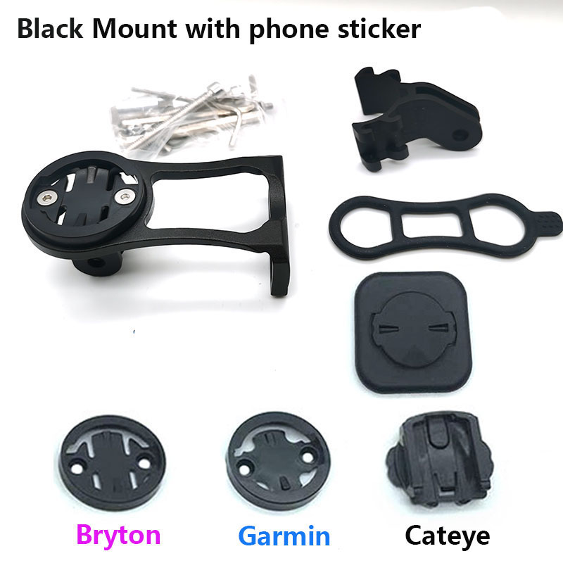 Fiets Camera Houder Aluminium Fietsstuur Mount MTB racefiets Fietsen Beugel f Garmin bryton igp computer telefoon mount: Paars