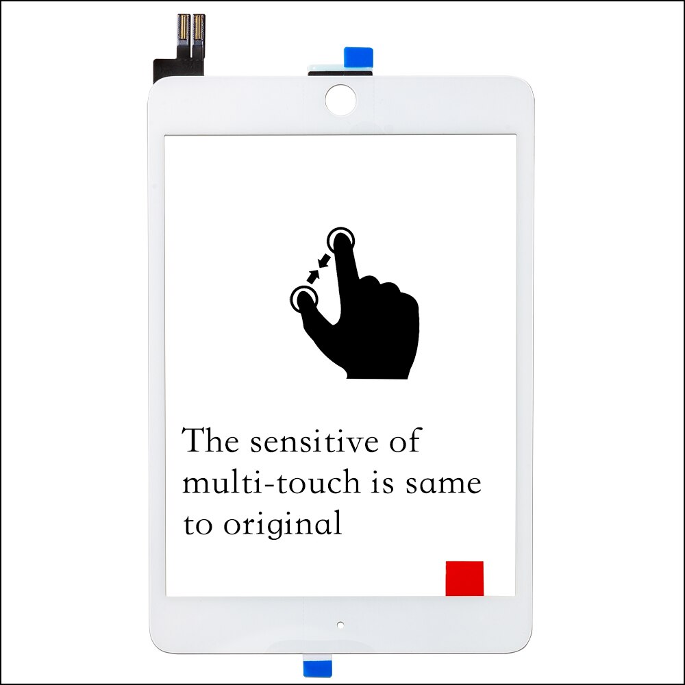 1 stück touchscreen für ipad min 5 (5th. generation  a2124 a2126 a2133 , digitizer-sensor-glaspanel mit werkzeug und gehärtetem glas