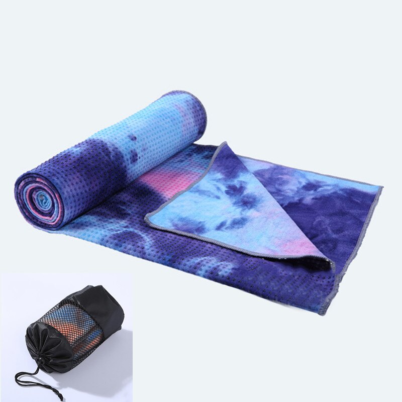 183*63 Cm Universele Yoga Handdoek Antislip Fitness Mat Gedrukt Microfiber Antislip Tie-Dye sport Sneldrogend: ink