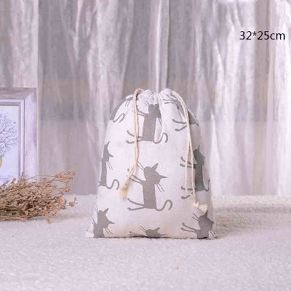 Handgemaakte Katoenen Linnen Opslag Pakket Tas Tasje Kleine Portemonnee Reizen Vrouwen Kleine Doek Bag Pouch: L2