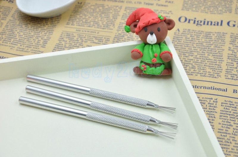 Juego de 50 Uds de herramientas de arcilla de cerámica de 7 pines con textura de alambre y aguja Pro, herramientas de modelado de esculturas cerámicas, cepillo de textura de cerámica