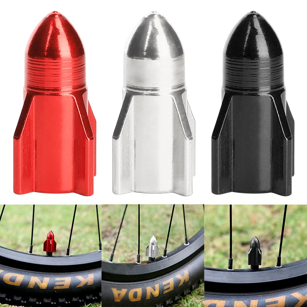 Tapa de válvula Presta para bicicleta, tapa de tubo de aire de aleación de aluminio para válvula Schrader, llanta de rueda de motocicleta de montaña, 2 piezas