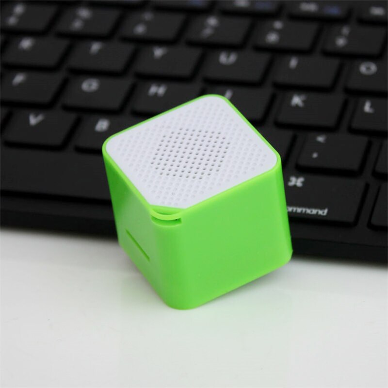 Mini Size Portable Anti-electromagnetic Interference Music Player MP3 Cube Shape Audio Player Support TF Card Speaker