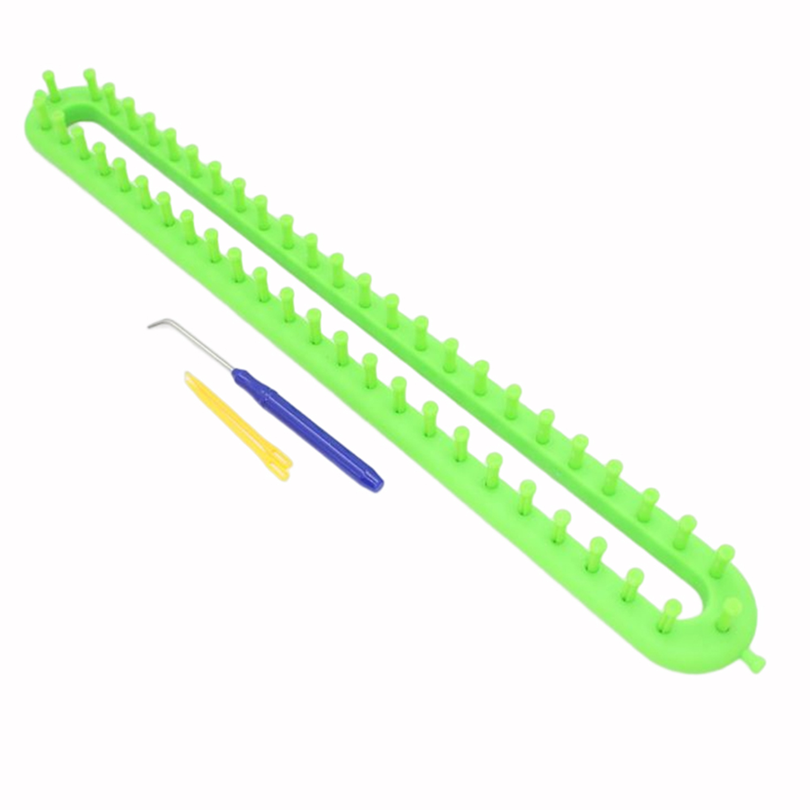 Telaio per maglieria rettangolare e rotondo - Strumento per tessitura fatto a mano fai-da-te per cuciture di sciarpe, maglioni, cappelli e scialli: reale blu