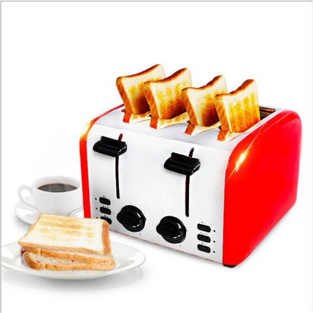 Home toaster 4 pieces toast automatic breakfast maker household kitcken baker 220V