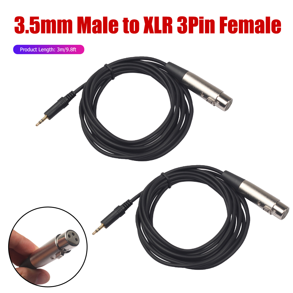 3.5mm Jake Stereo męskie złącze wtykowe kabel do mikrofonu XLR Audio 3Pin Jack głośnik XLR męski na HDTV DVD MP3: green