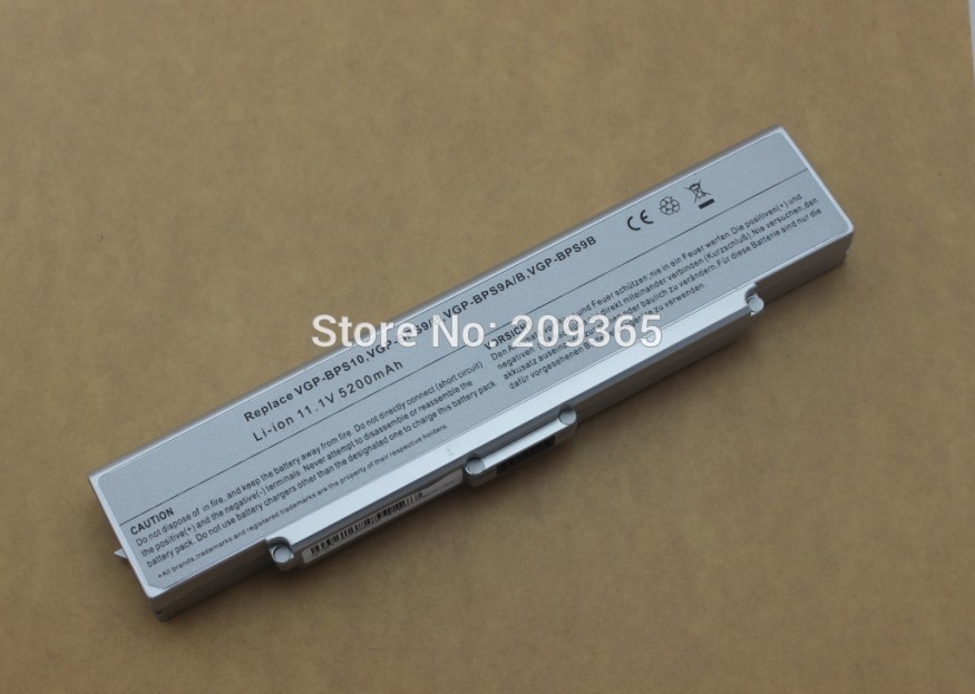 Silber Laptop akku für SONY VAIO VGP BPS9 BPS10 BPL9 BPL10 VGP-BPL9 VGP-BPS9A/B VGP-BPS9/S VGP-BPS9A/S VGP-BPS9/B