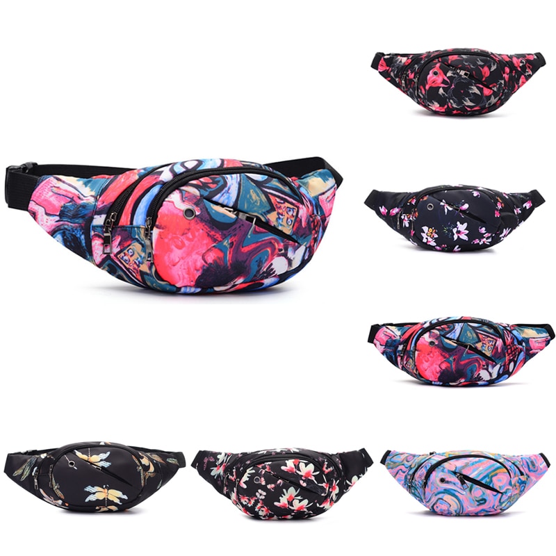 Women Waist-Pack Funny-Bag Belt-Pouch Banana kidney Waterproof Sport bum Pockets sac banane