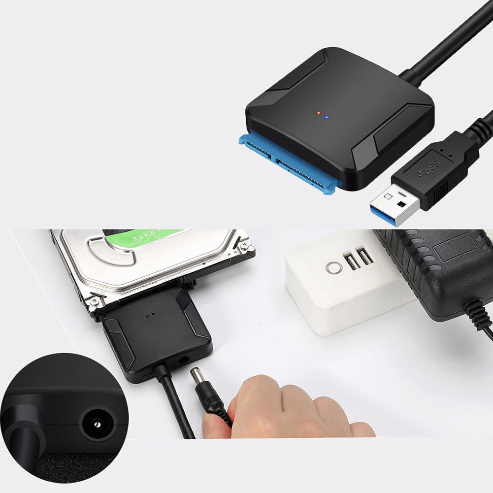 Hfes sata til usb 3.0 2.5/3.5 hdd ssd harddisk konverter kabel linje adapter