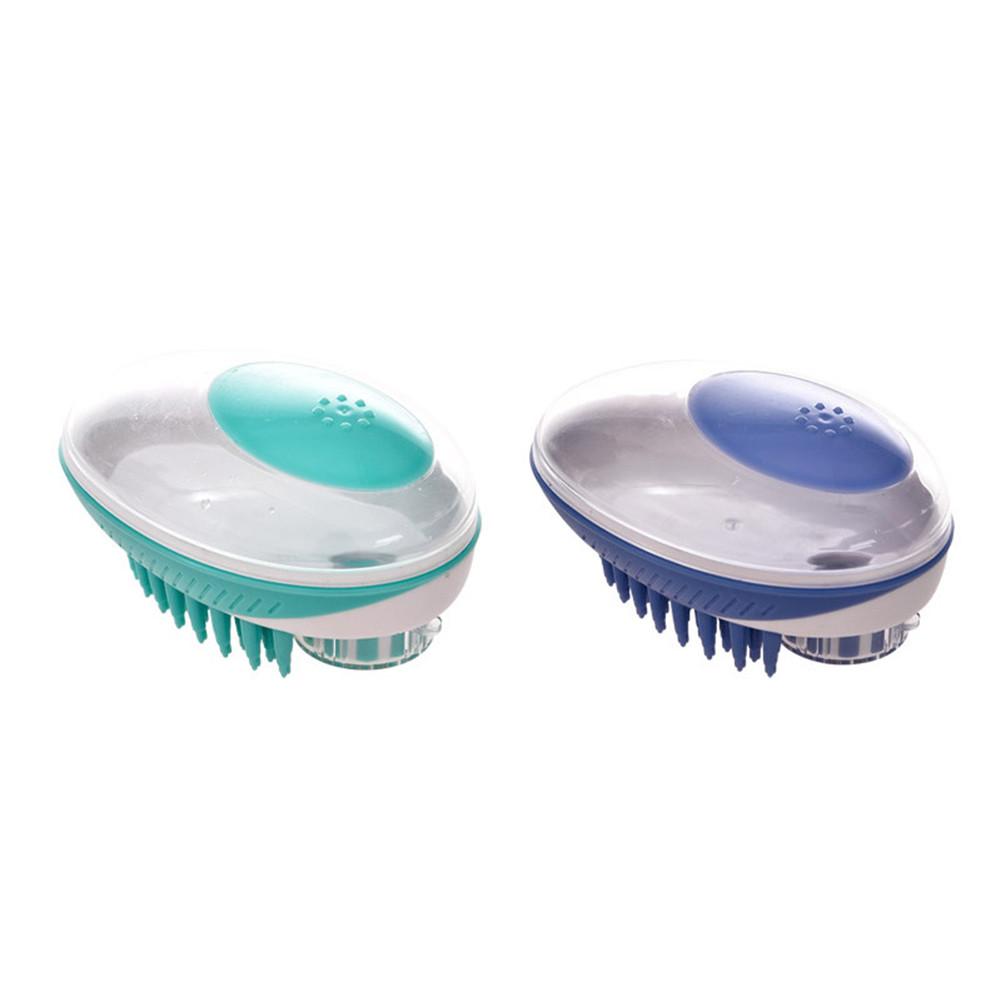 Cepillo para baño de perro, peine de silicona para mascotas, champú para SPA, cepillo de masaje, ducha, pelo, Grooming Cmob Dog, herramienta de limpieza, cepillos eliminación de pelo