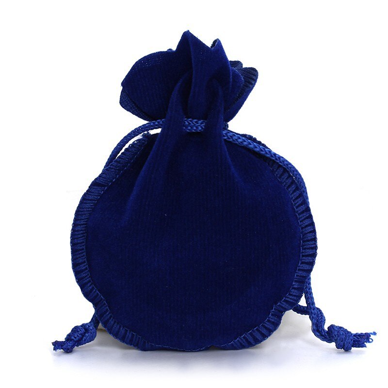 10PCS Calabash Gourd Velvet Jewelry Bags Packaging Drawstring Pouches For Jewelry Engagement Party Wedding DIY Accessories: Blue / Approx 7X9 cm