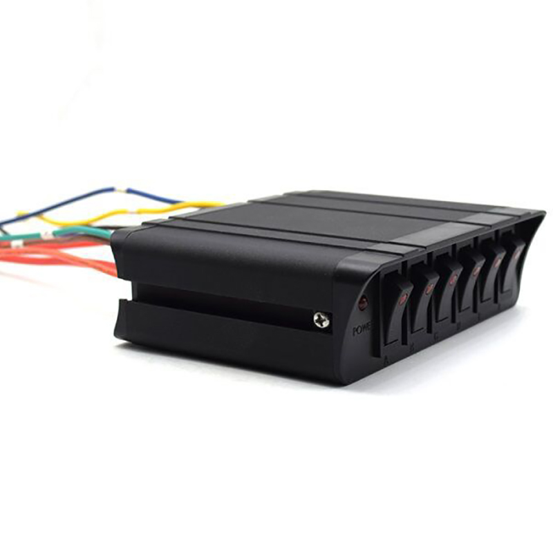 6 Digit Automotive Rocker Switch Panel On/Off Switch Box 20A Rocker Switches