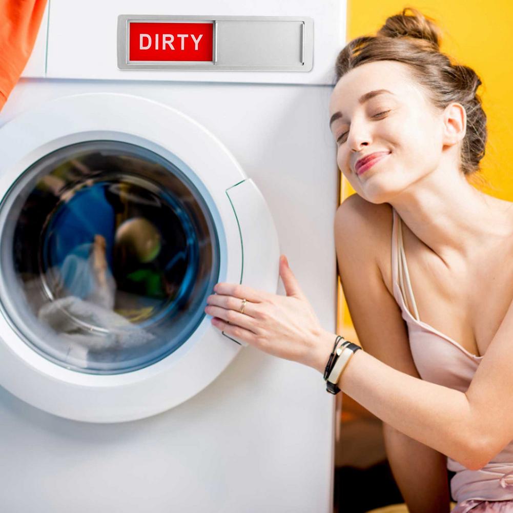 Room Cleaning Tips Cleanliness Signs Hotel Magnetic Signs Acrylic Dishwasher Magnet Clean Dirty Sign Home Room Decoration