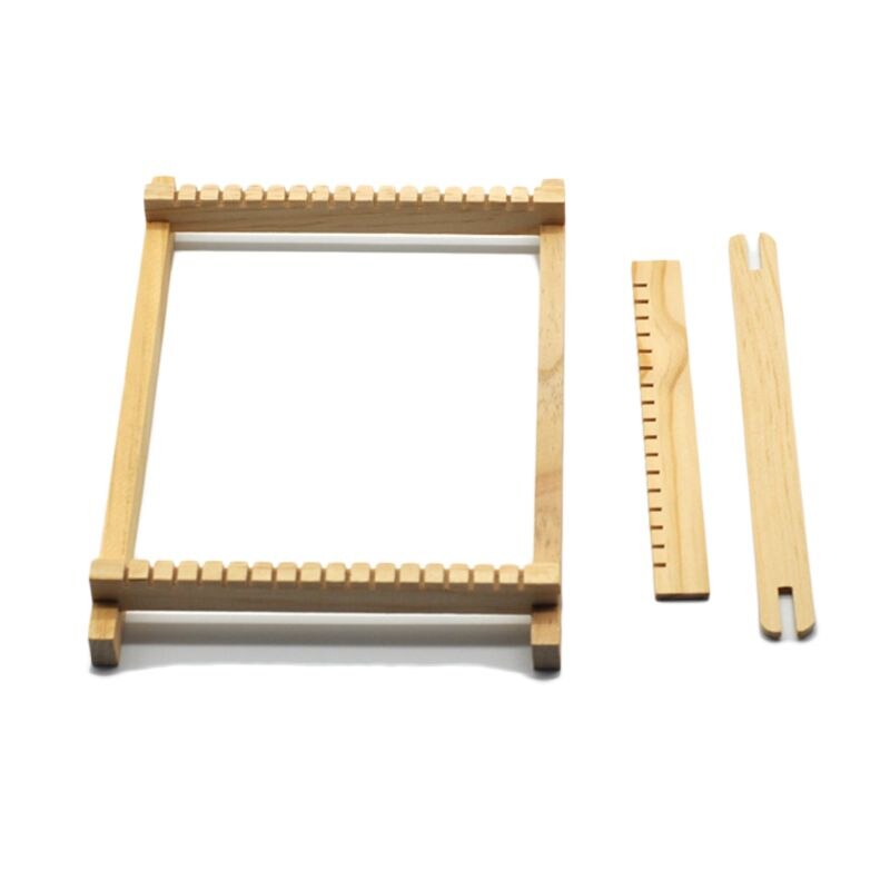 Telar de madera para tejer, Kit de hilo de tapiz, máquina de telar artesanal, herramienta hecha a mano para principiantes