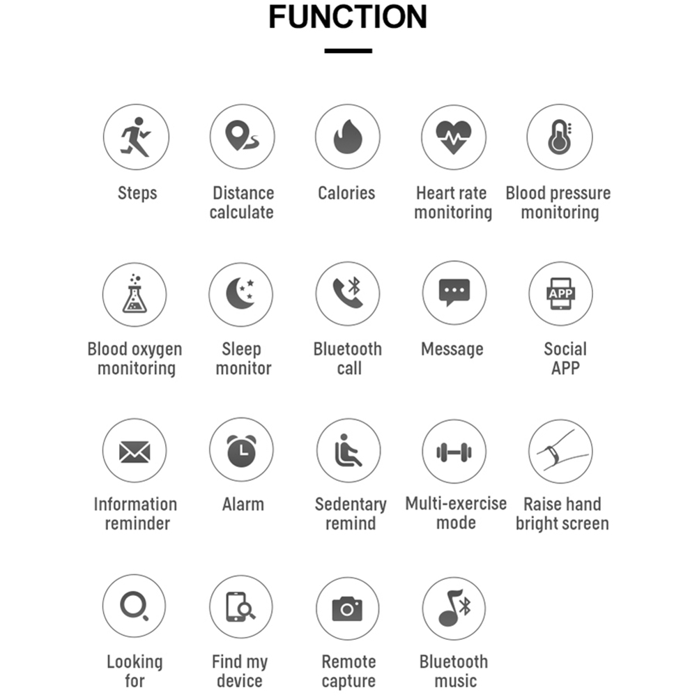 Smartwatch X6 - 1.54" Full Touch - Bluetooth Calls - Music Control - Health Tracker - For Android & iOS