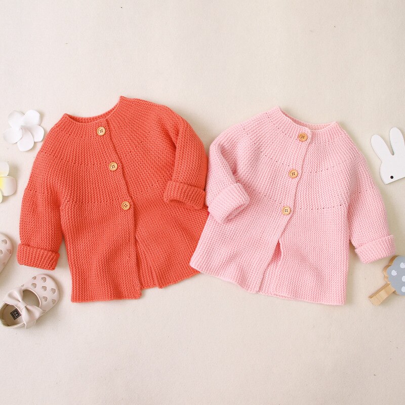 Baby Baby Meisje Vest Trui Fall Winter Gebreide Single-Breasted Jasje Jas Outfits