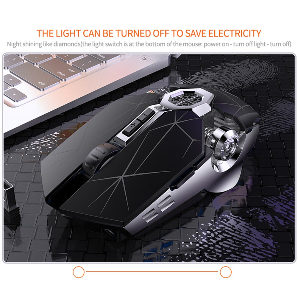 1600 DPI Receiver Silent Mechanical Mouse Laptop Optical Mouse 7 Button 1600 DPI USB Game Mute Mechanical Mice