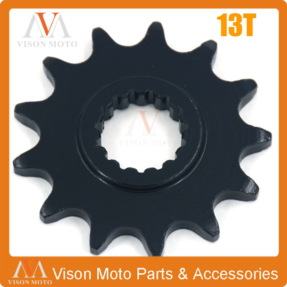 13 14 hampaat eturatas ktm 125 250 enduro eri 125 kuusi päivää  lc2 125 exc 250f mx250 sx250 sx250f sxf 250 xc250f xcf 250: 13t