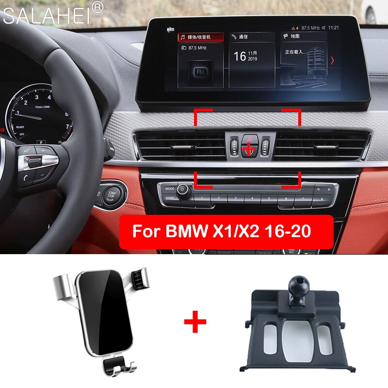 Car Gravity Phone Holder For BMW X1 X2 X3 X4 X5 X6 X7 G01 G02 F48 F39 Mobile Smartphone Bracket Special Mount Support: 0001