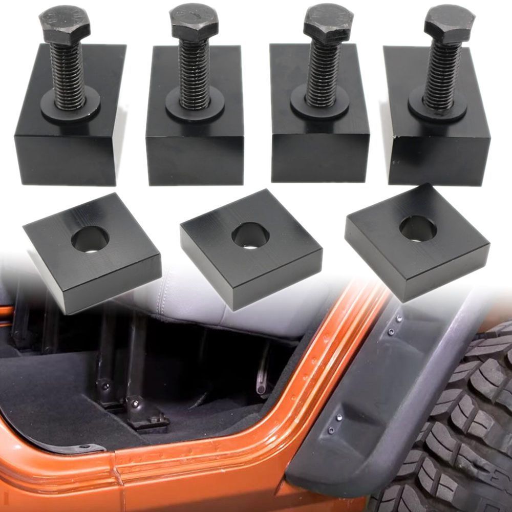 Kit de espaciador de soporte de asiento trasero para Jeep Wrangler JL JK, accesorios de 4 puertas, Kit de reclinación de asiento trasero, color negro, para 07-19