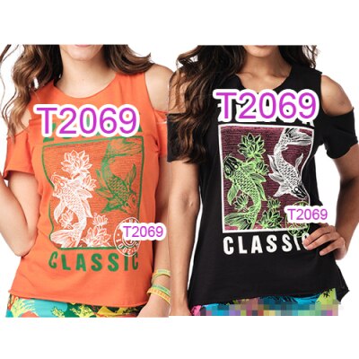 FIT FUNKY Womens Knitted cotton clothes fitness clothes men tshirt tops women tshirt T2069