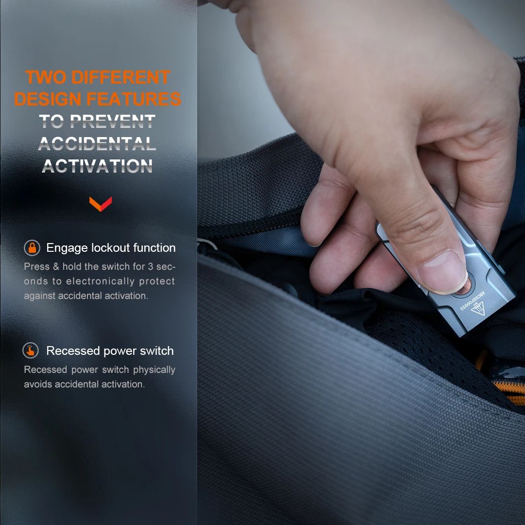 Fenix  e03r v2.0 taschenlampe, schlüsselanhänger-taschenlampe, wiederaufladbar,  (500 lumen)