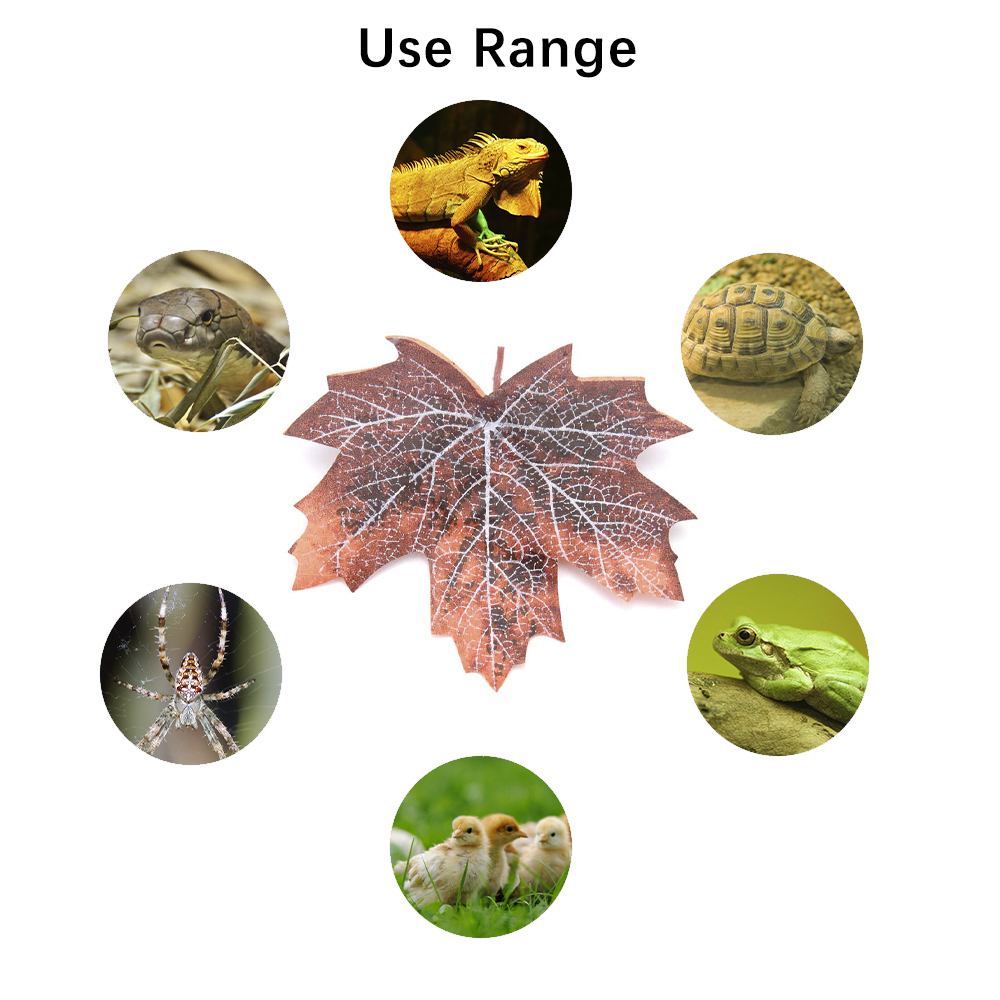 Artificial Reptile Tank Plants Climbing Leaf Decoration for Lizards Frogs Snakes Spider and Other Reptiles Reptile Decoration