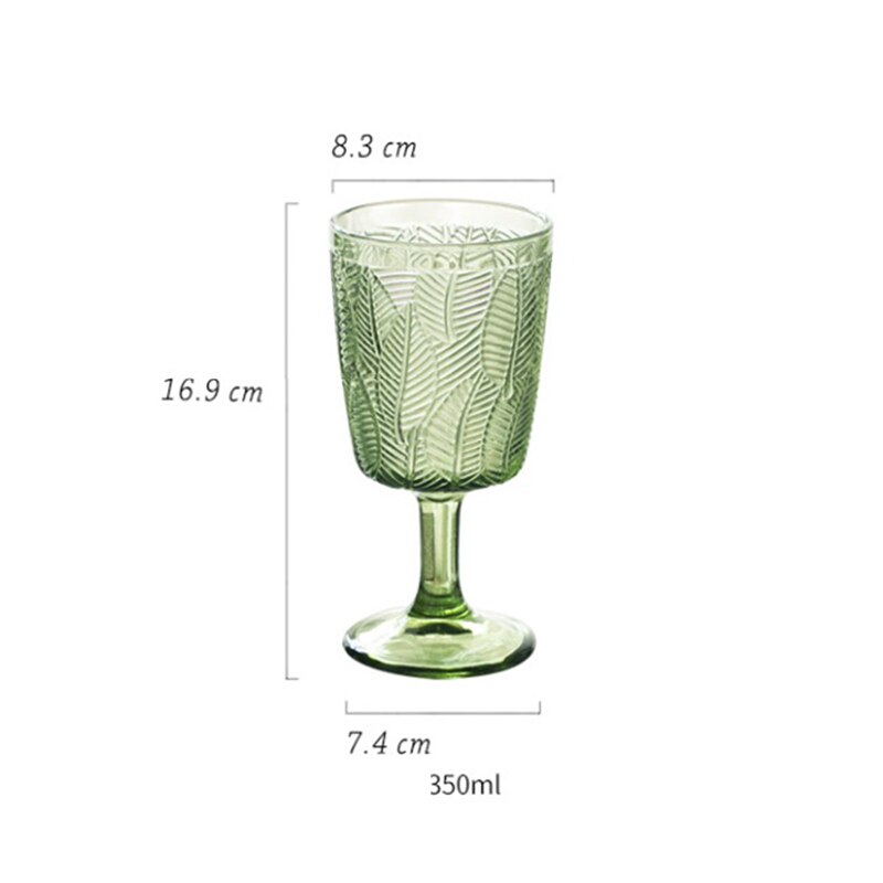 300ml retro vinglass kopper rav lettelse drikker fruktjuice bryllupsfest champagne kopp vin glass beger