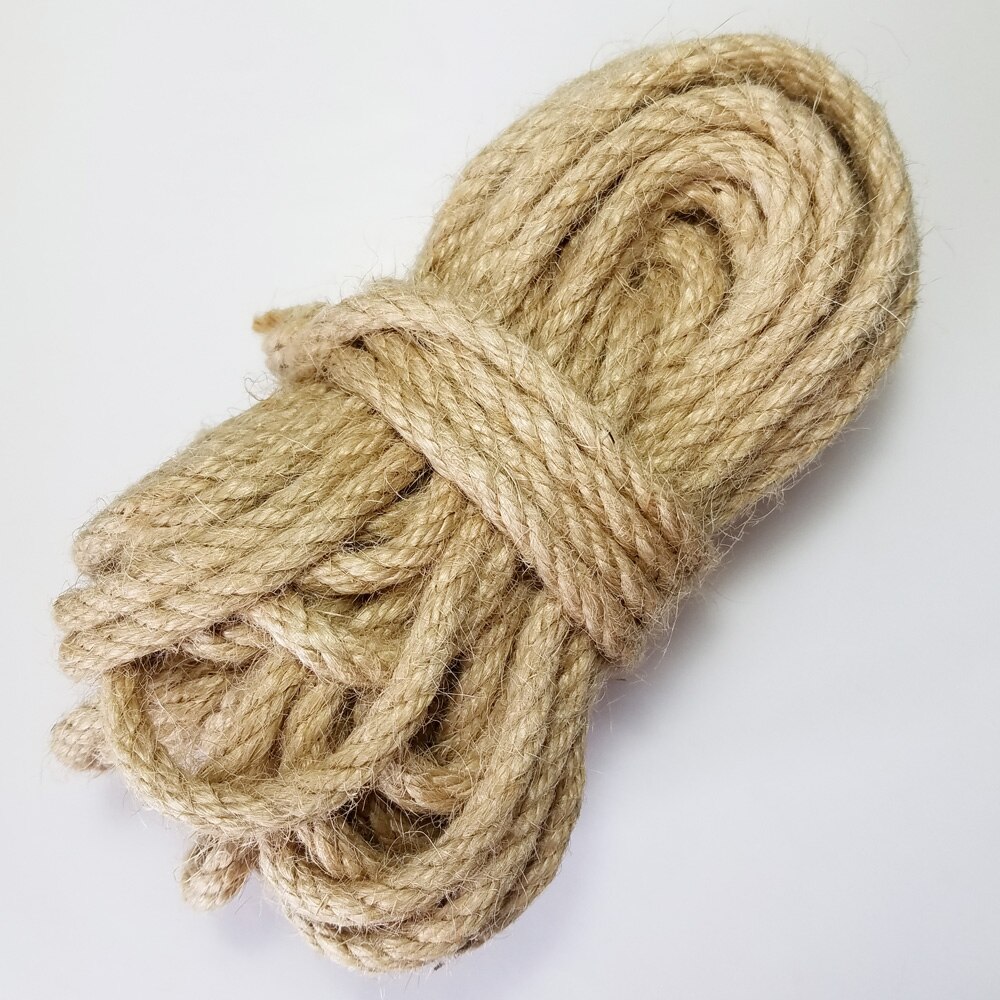 100%  naturligt jute reb 1mm-10mm garn macrame snore til dekoration håndlavet gør-det-selv