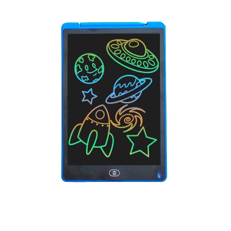 12 inch Drawing Board LCD Screen Writing Tablet Digital Graphic Drawing Tablet Handwriting Pad Pen color writing board for kids: Multi color blue
