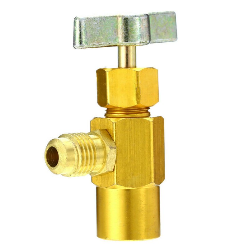 AUTO Added Refrigerant Opener Bottle AC Can Tap Valve Air Conditioning